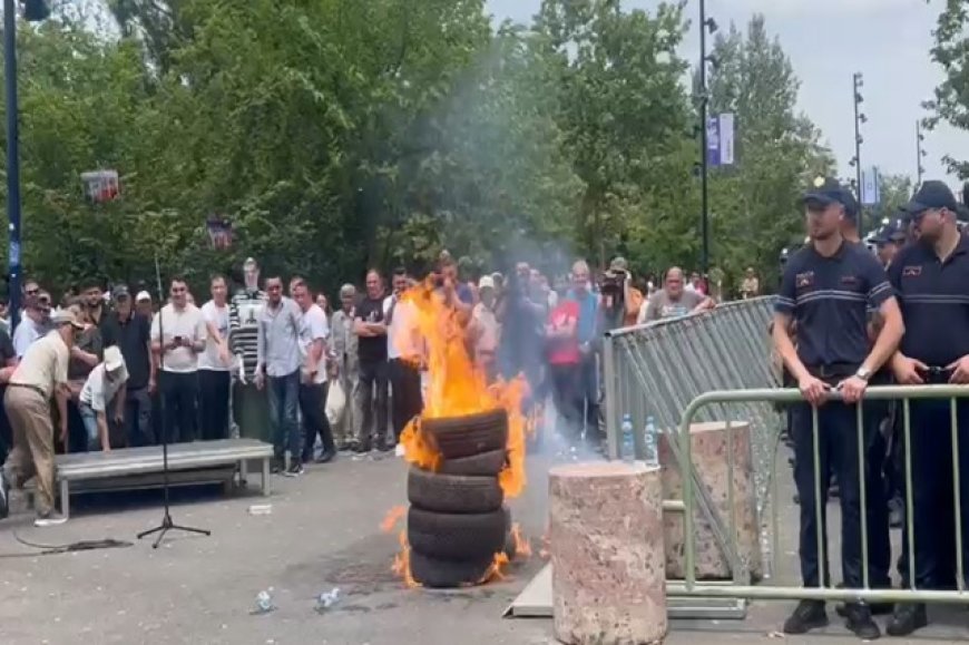 Kaos në protestë- Policia goditet me vezë, hedh spraj djegës ndaj protestuesve, lëndohet Noka e Balliu