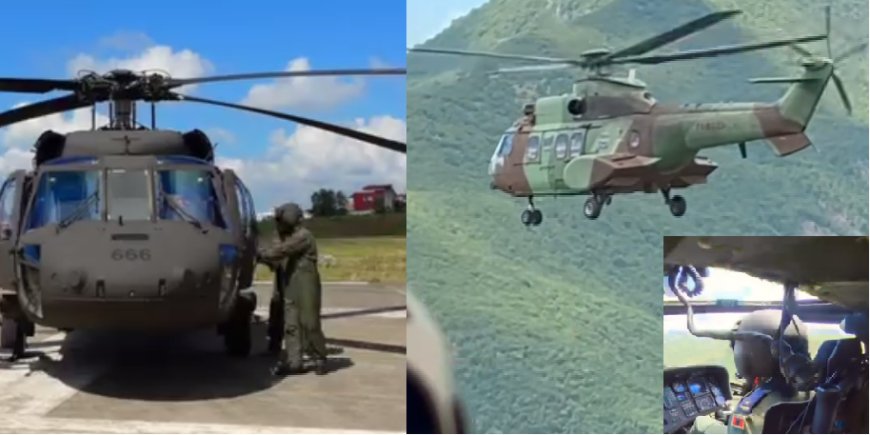 Helikopterët Black Hawk fluturojnë për herë të parë me pilotë shqiptarë