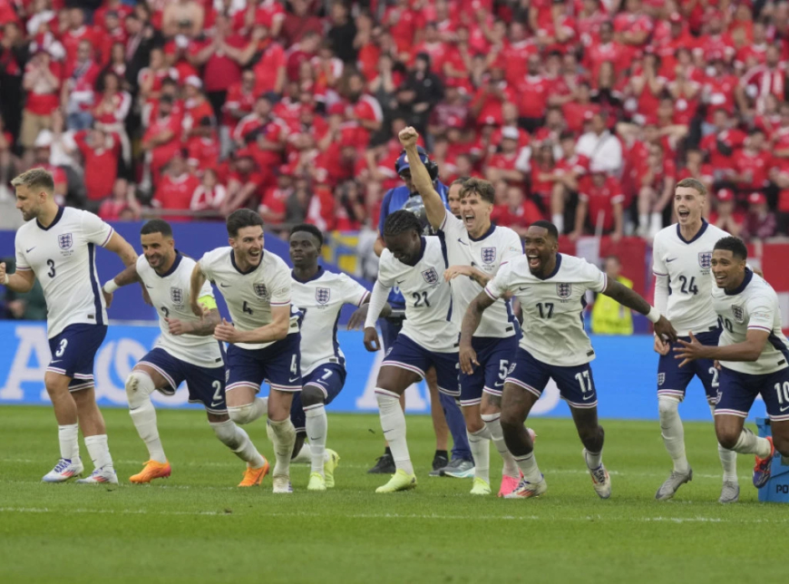 Futbollistët anglezë pas një penalltie eliminuan Zvicrën për në gjysmëfinale të Kampionatit Evropian