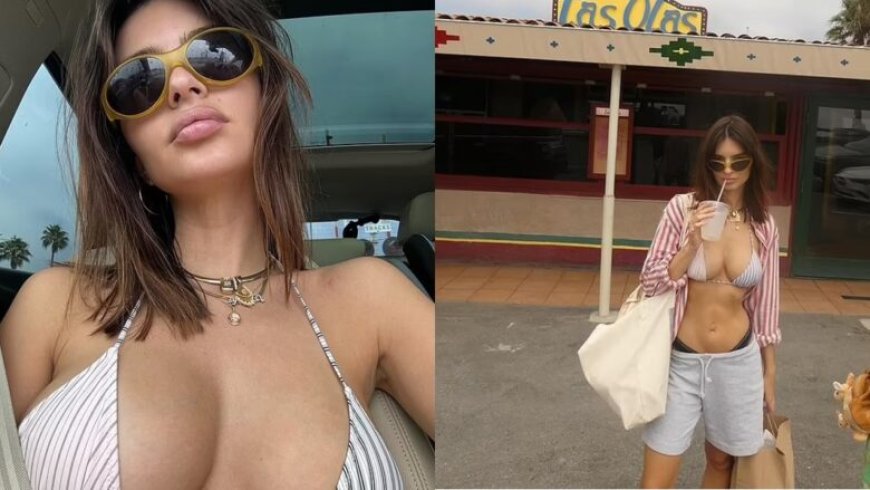 Emily Ratajkowski ndan fotografi provokuese në bikini në Instagram